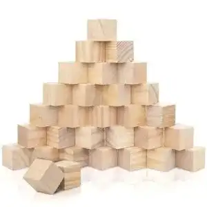 Holzwürfel Kurtzy Kleine Holz Würfel 30 STK, 3x3x3cm