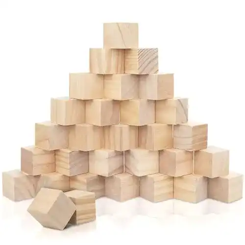Holzwürfel Kurtzy Kleine Holz Würfel 30 STK, 3x3x3cm