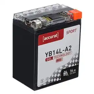 Motorradbatterie 12 V 14 Ah Accurat Motorradbatterie YB14L-A2