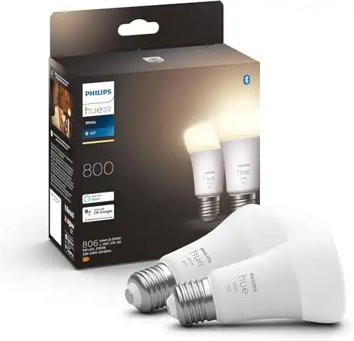 Philips-LED-Lampe Philips Hue White E27 LED Lampe Doppelpack