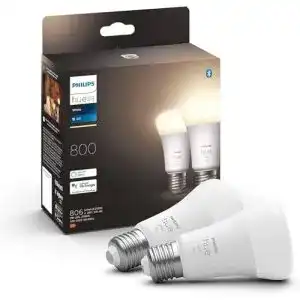 Smarte Glühbirne Philips Hue White E27 LED Lampe Doppelpack
