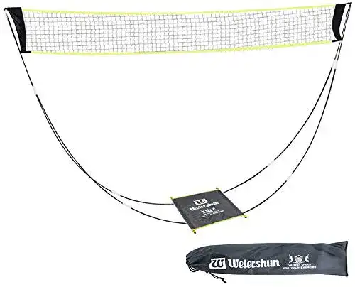 Badminton-Netz KIKILIVE Tragbares -Set mit Stand-Tragetasche