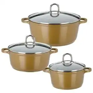 GSW-Töpfe GSW 507004 Gourmet Premium Color Topf-Set, 3-teilig