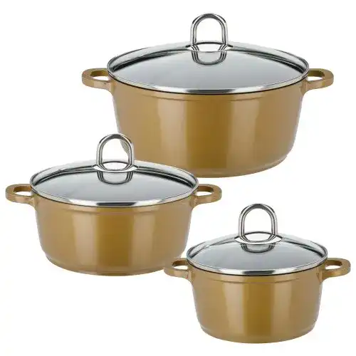 GSW-Töpfe GSW 507004 Gourmet Premium Color Topf-Set, 3-teilig