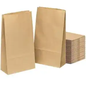 Papiertüten kgpack 100 STK Braun 9 x 16 x 5 cm Braun Tüten