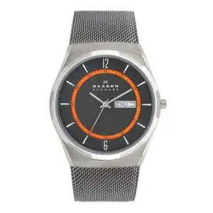 Skagen-Uhr Skagen Herrenuhr Melbye Day-Date mit drei Zeigern