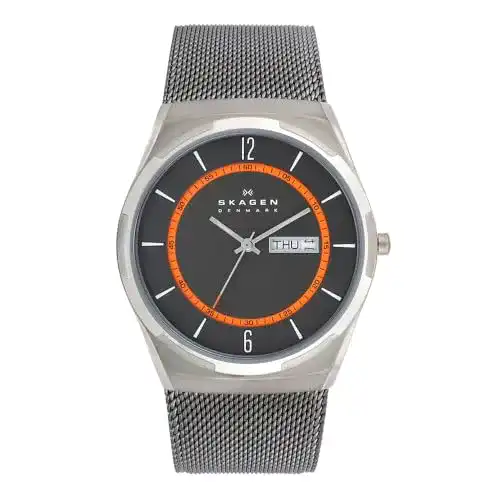 Skagen-Uhr Skagen Herrenuhr Melbye Day-Date mit drei Zeigern