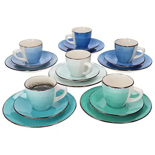 Kaffeeservice MamboCat 18-teilig, Blue Baita Curacao