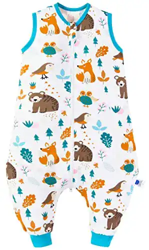 Schlafsack mit Füßen Chilsuessy Baby Schlafsack Sommer