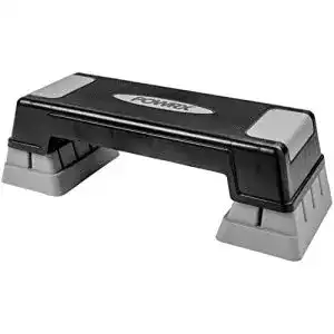 Steppbrett POWRX Höhenverstellbar inkl. Workout Stepper Step Trainer Aerobic Stepper Stepbench
