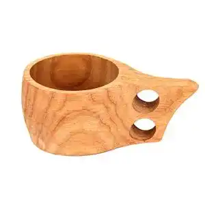 Kuksa Kitchnexus Tragbar Holz Tasse Trinkbecher Camping Reise Becher