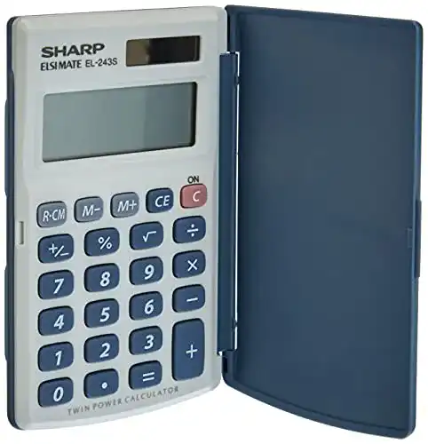 Sharp-Taschenrechner SHBNL Sharp EL-243S Solar u. Batterie
