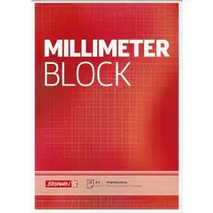 Millimeterpapier Brunnen 104747001 Millimeterblock A4, 20 Blatt