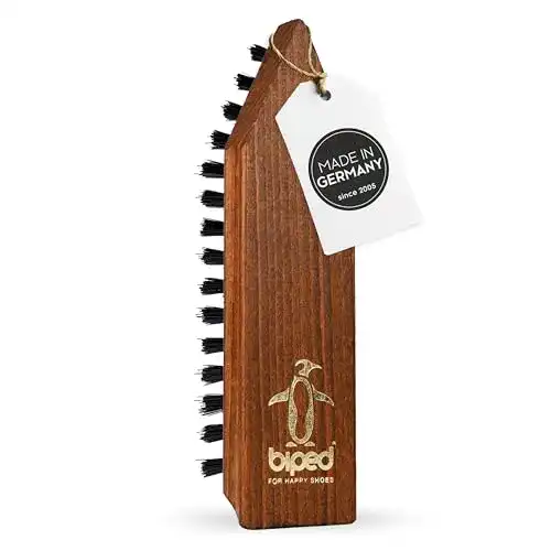 Schuhbürste biped Schmutzbürste für Schuhe, Holz 16,5 cm