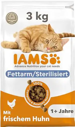 IAMS-Katzenfutter Iams for Vitality Sterilised Trockenfutter, 3 kg