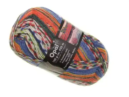 Opal-Wolle Opal Sockenwolle Hundertwasser Regentag auf Liebe