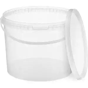 Eimer mit Deckel BenBow 10l transparent lebensmittelecht, stabil