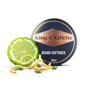 Bartbalsam King C. Gillette mit Sheabutter, Arganöl, u. Kakaobutter