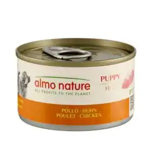 Welpen-Nassfutter almo nature Classic, PUPPY mit Huhn 24 x 95 g