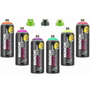 Graffiti-Dosen Montana Cans Sprühdosen Set Montana Black Infra Reihe