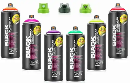 Graffiti-Dosen Montana Cans Sprühdosen Set Montana Black Infra Reihe