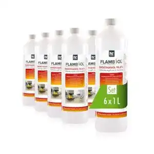 Bioethanol Höfer Chemie 6 x 1 L 96,6% Premium – TÜV SÜD