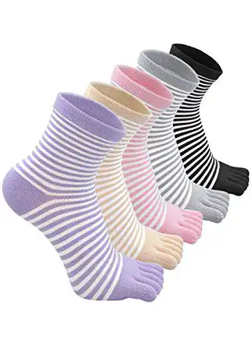 Zehensocken Mogao Caves Damen Fünf Finger Crew Socken
