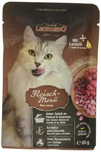 Leonardo-Nassfutter LEONARDO HOME Fleischmenü, 16x85g