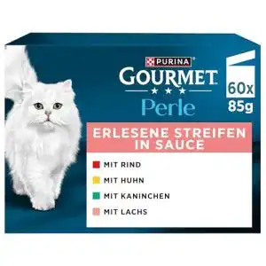 Katzenfutter PURINA GOURMET Perle Erlesene Streifen nass, 60er