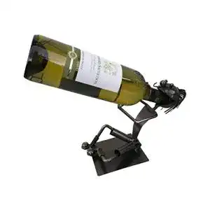 Weinflaschenhalter GILDE Dekorativer Flaschenhalter 28cm Metall