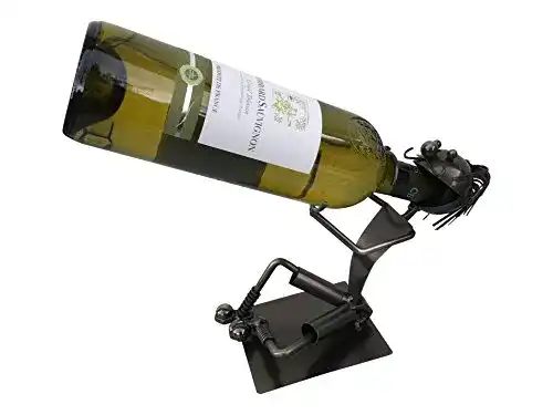 Weinflaschenhalter GILDE Dekorativer Flaschenhalter 28cm Metall