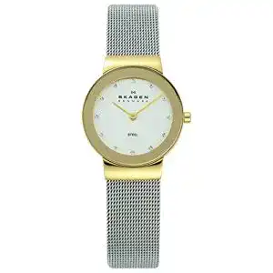 Damenuhr Skagen Damen-Freja Lille, Zweizeiger-Edelstahluhr