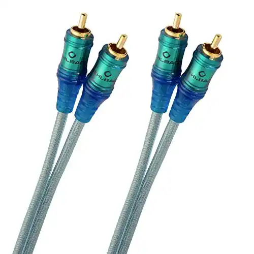 Oehlbach-Cinch-Kabel Oehlbach Ice Blue 200, 2 x 2 m