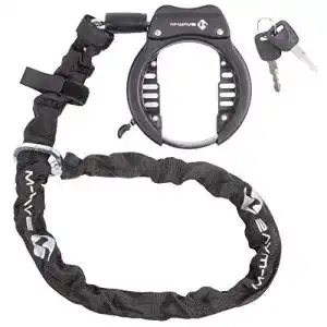 Rahmenschloss mit Kette M-Wave Unisex Erwachsene Ringchain XL