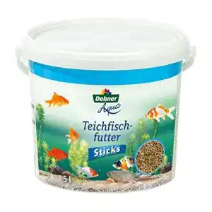 Goldfischfutter Dehner Aqua Teichfischfutter Sticks, 5 l