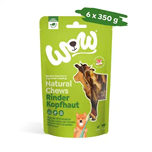 Wow-Hundefutter Wow Kausnacks 100% Rinderkopfhaut getr. 6X