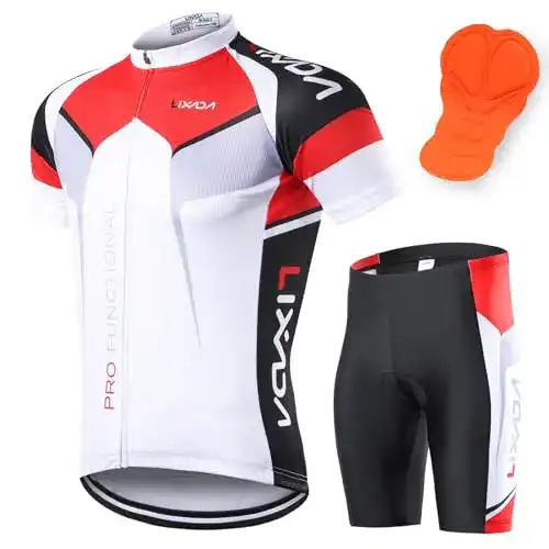 Fahrradbekleidung Herren Lixada Herren Radtrikot Set Kurzarm