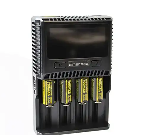 18650-Ladegerät Nitecore SC4-4-Schacht-Profi-Lader, Farbdisplay