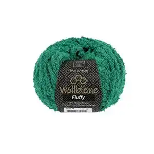 Fransengarn Wollbiene Fluffy Fransenwolle Wolle, 50g, grün 04