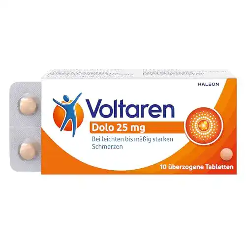Schmerzmittel Voltaren Dolo 25 mg überzogene Tabletten 10 St