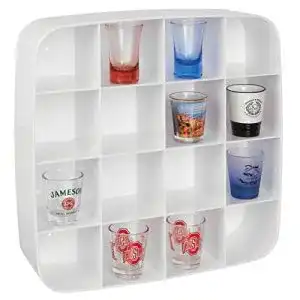 Setzkasten mDesign – Sammlervitrine aus Kunststoff mit 16 Fächern