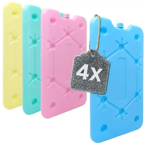 Kühlakku com-four ® 4X Extra flach, platzsparend, mittel