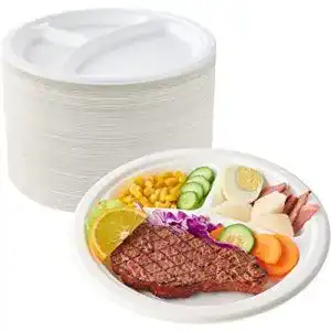 Zuckerrohr-Teller ORGA ECO-FRIENDLY PRODUCTS, 125 + 25 Teller