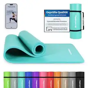 Yogamatte MSPORTS Gymnastikmatte Premium inkl. Tragegurt