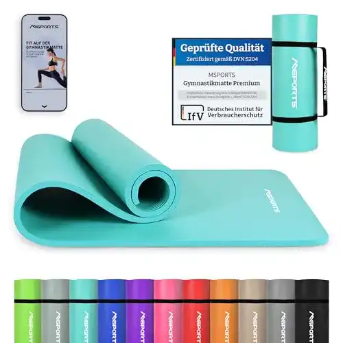 Die beste Yogamatte MSPORTS Gymnastikmatte Premium inkl. Tragegurt 2026 Test Bestseller Yogamatte MSPORTS Gymnastikmatte Premium inkl. Tragegurt
