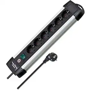 6-fach-Steckdosenleiste Brennenstuhl Premium-Alu-Line, 6-fach