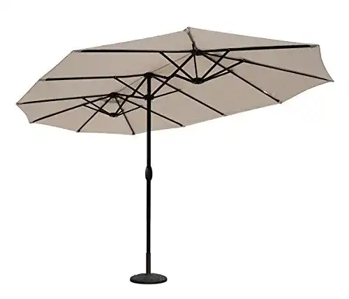 Sonnenschirm (4m) Sekey ® 270 × 460 cm Aluminium Doppel