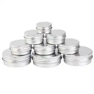 Blechdose DECARETA 24 Stücke Döschen Aluminium Tiegel