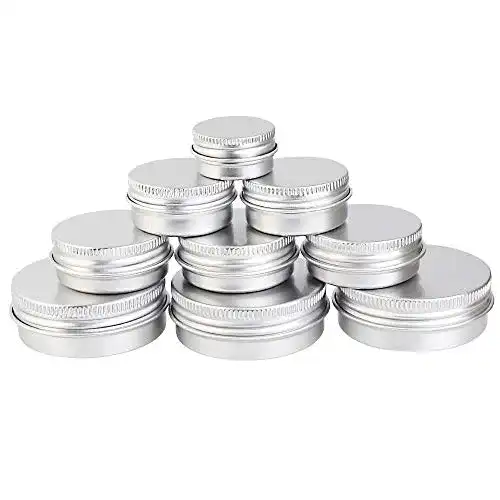 Blechdose DECARETA 24 Stücke Döschen Aluminium Tiegel