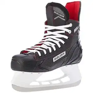 Schlittschuhe Bauer Herren Eishockey NS Senior, schwarz/rot, 42 EU
